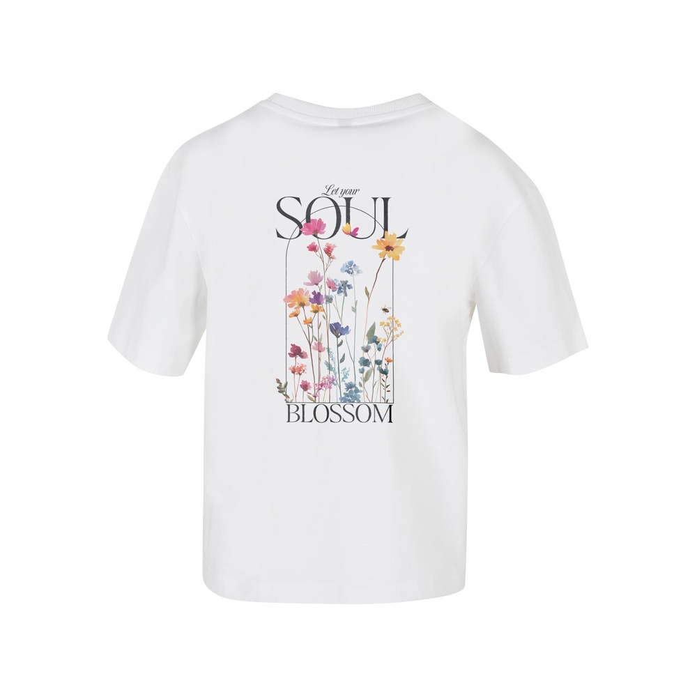 Miss Tee - Let Your Soul Blossom Dames Tshirt - Wit